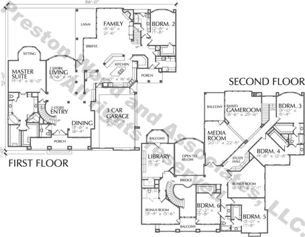 Two Story Home Plan C9296B