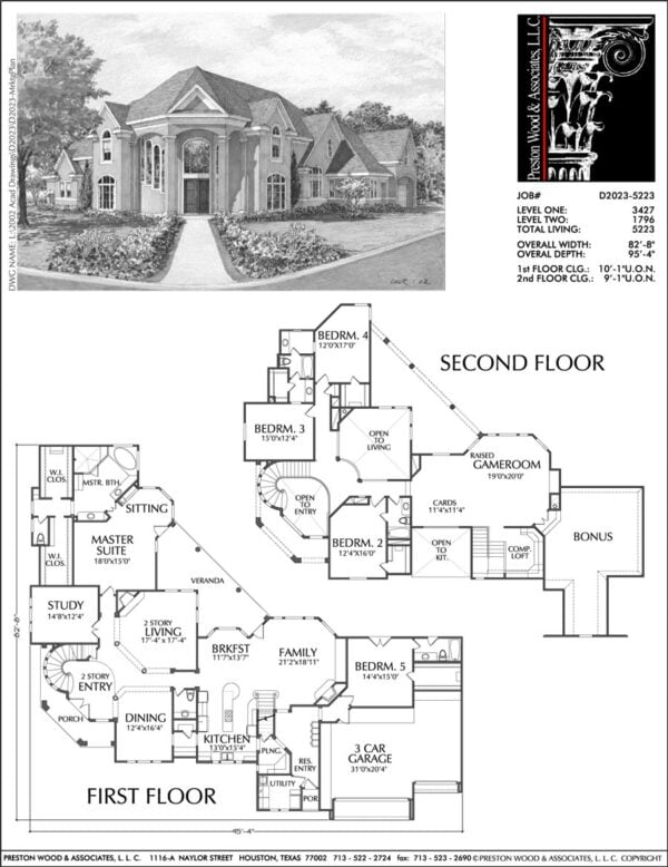 Two Story Home Plan D2023