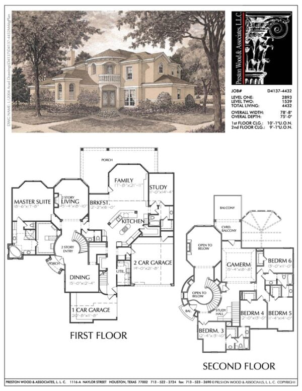 Two Story House Plan D4137