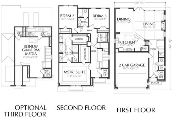 Townhouse Plan E0108 A1.2