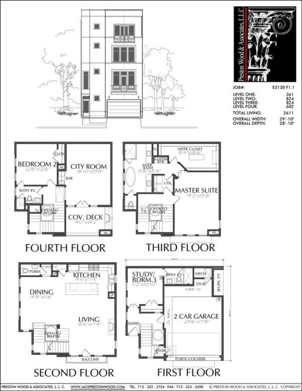 Townhouse Plan E3130 F1.1