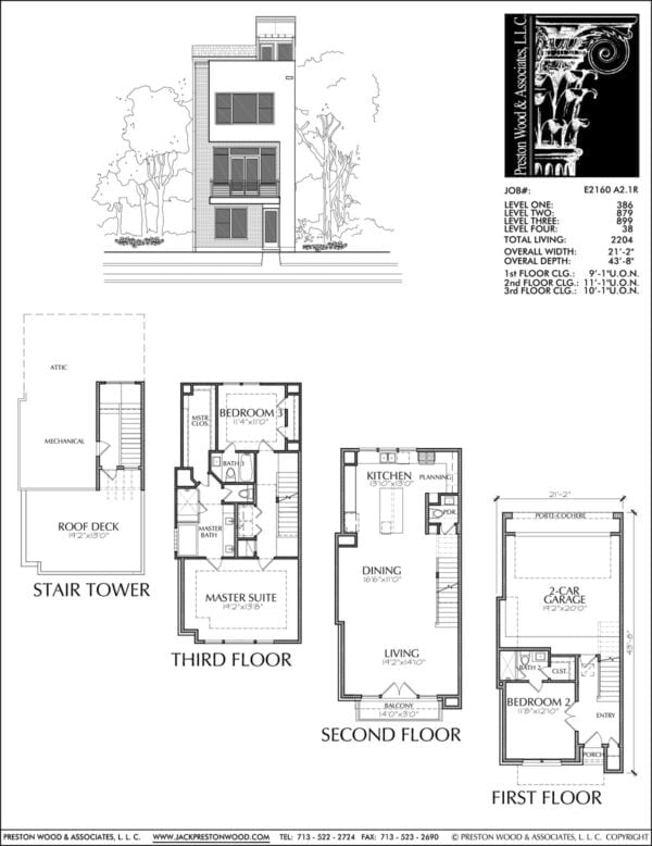 Townhouse Plan E2160 A2.1