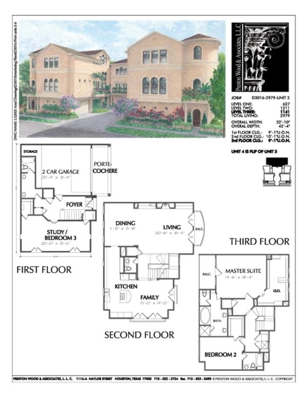 Townhouse Plan D3016 u3