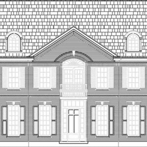 Two Story House Plan C7049