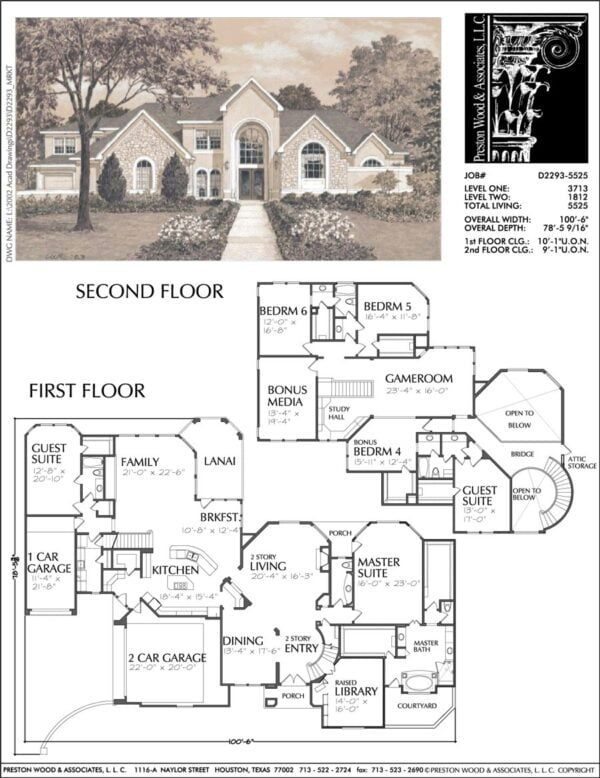 Two Story Home Plan D2293