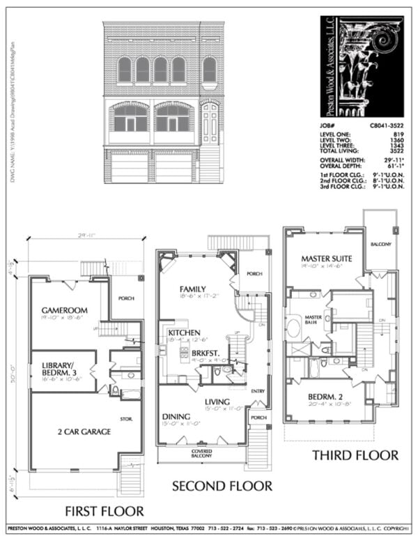 Urban House Plan C8041