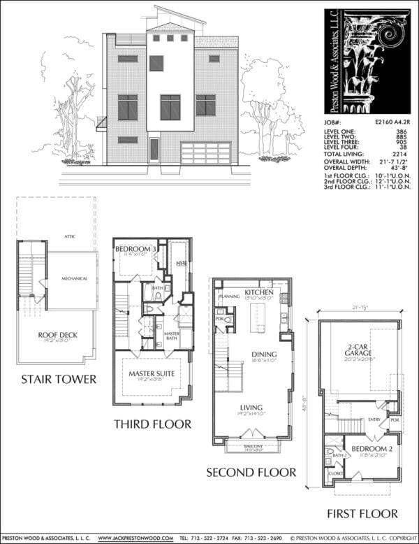 Townhouse Plan E2160 A4.2