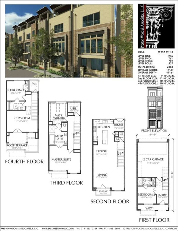 Townhouse Plan E2237 B2.1