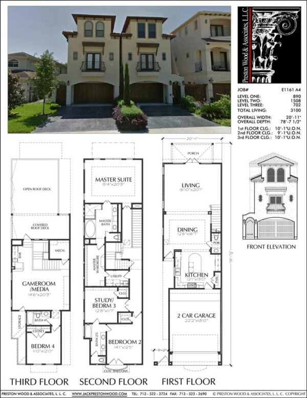 Townhouse Plan E1161 A4