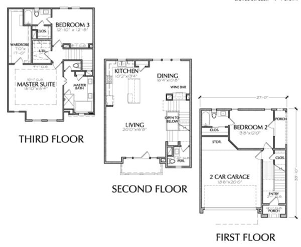 Townhouse Plan E2200 B1.1