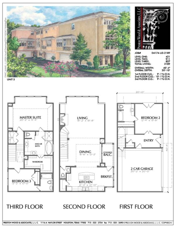 Townhouse Plan D4174-u3