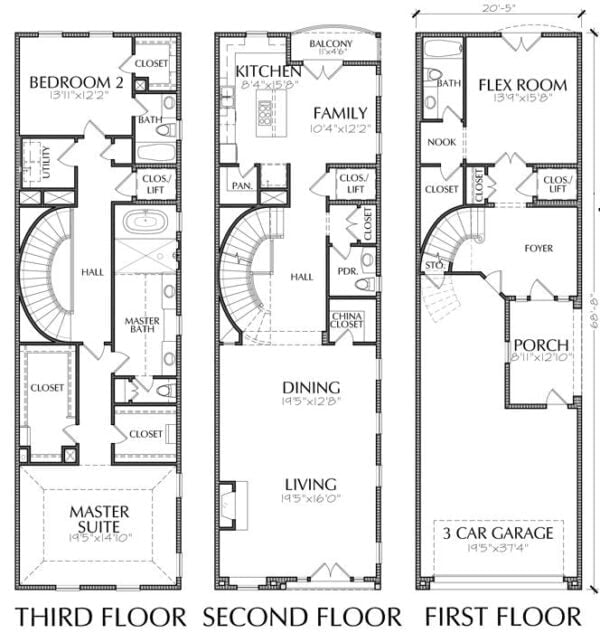 Townhouse Plan E1149 A2