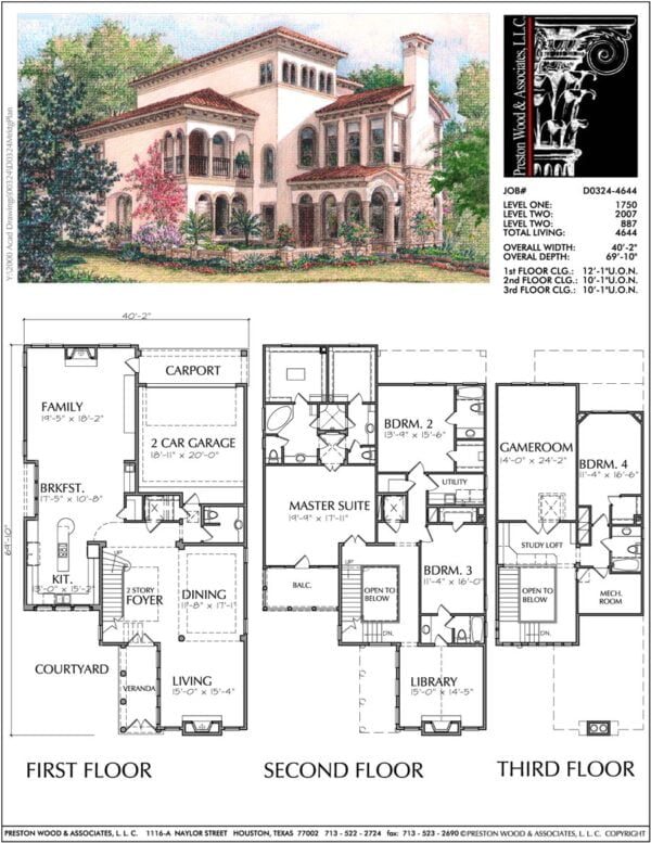 Two Story Home Plan D0324