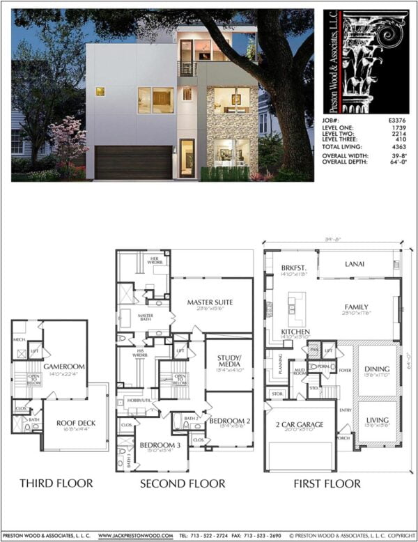 Urban House Plan E3376