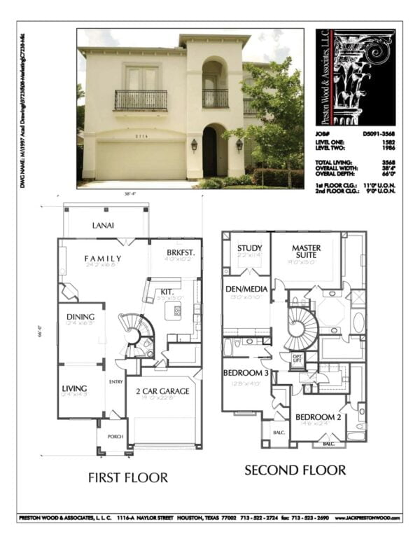 Two Story Home Plan D5091