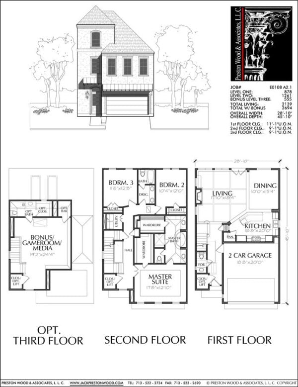 Townhouse Plan E0108 A2.1