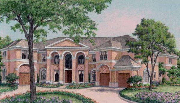 Two Story House Plan C9154