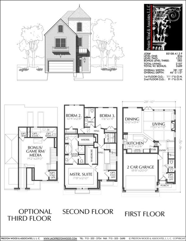 Townhouse Plan E0108 A1.2