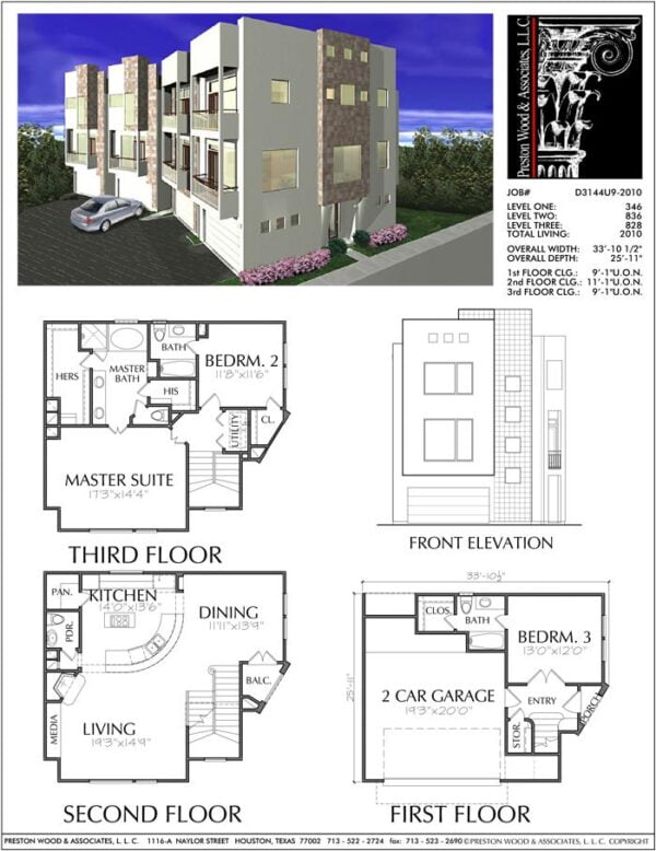 Townhouse Plan D3144-2010