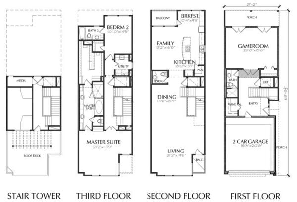 Townhouse Plan E2214