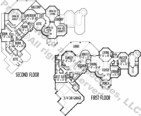 Two Story House Plan C8015