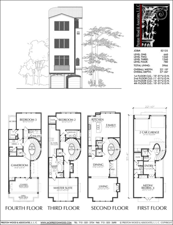 Townhouse Plan E2125