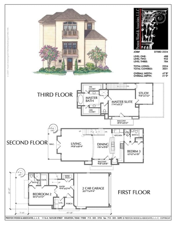 Townhouse Plan D7082