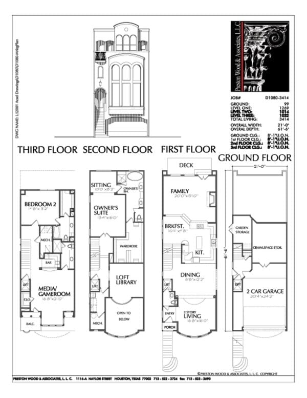 Duplex Townhouse Plan D1080