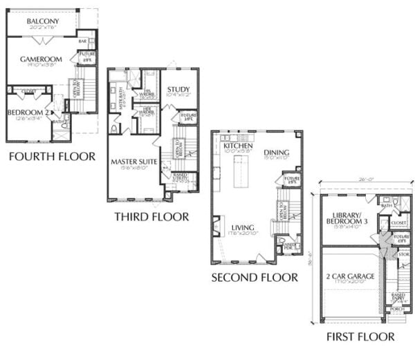 Townhouse Plan E2295 A2.1