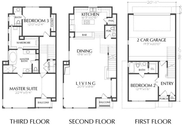 Townhouse Plan D2272-2159