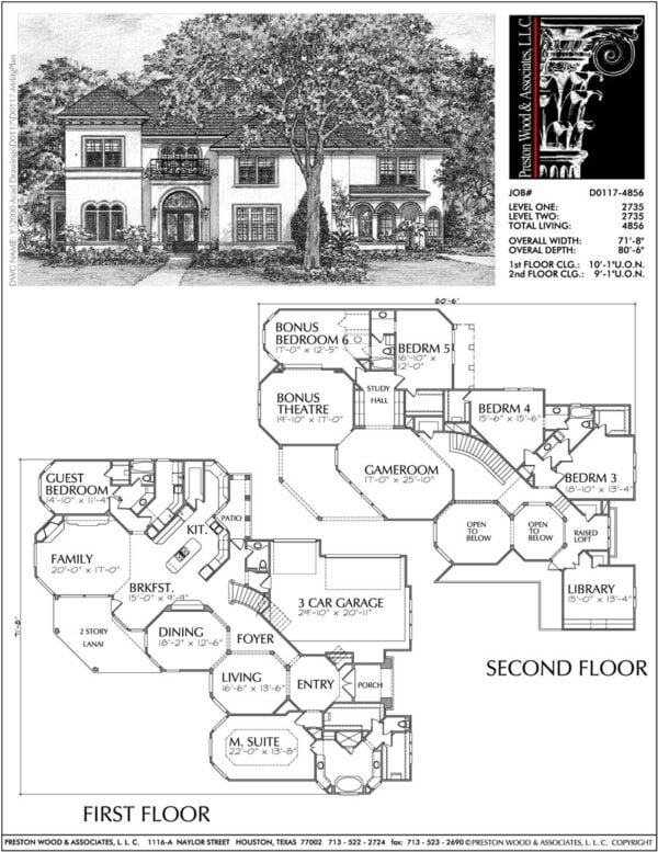 Two Story Home Plan D0117