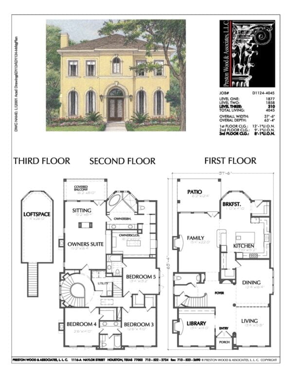 Two Story House Plan D1124