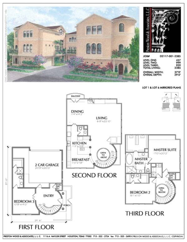 Townhouse Plan D2117-001