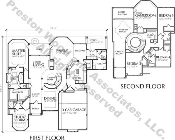 Two Story House Plan D2071