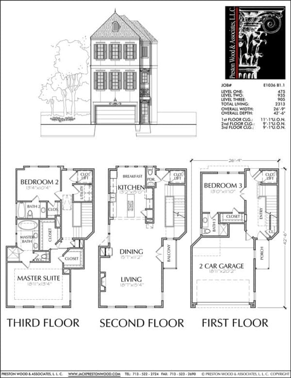 Townhouse Plan E1036 B1.1