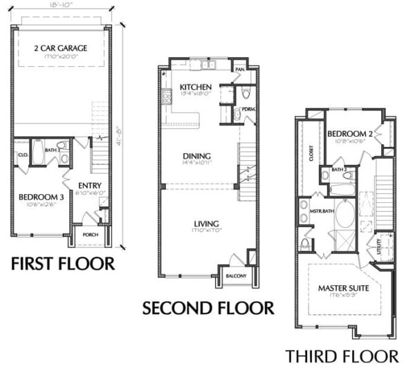 Townhouse Plan E3192 A1.2