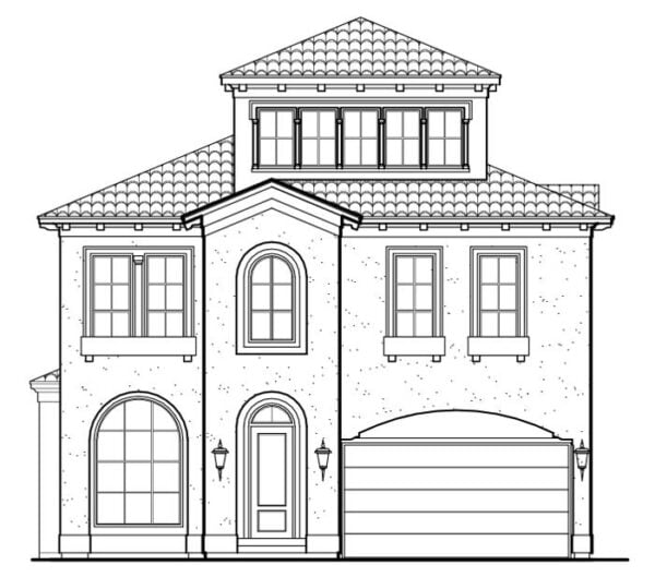 Two Story House Plan D7008