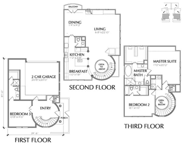 Townhouse Plan D2117-001