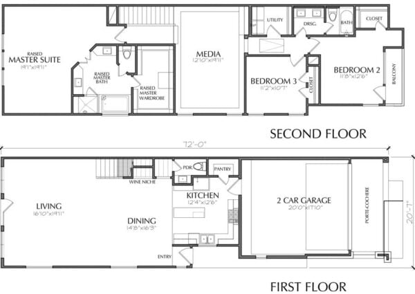 Townhouse Plan E5002 A1.1