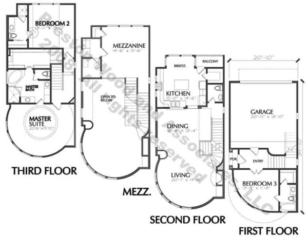 Townhome Plan D3094 L12