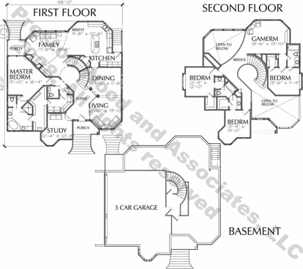 Two Story House Plan C6075