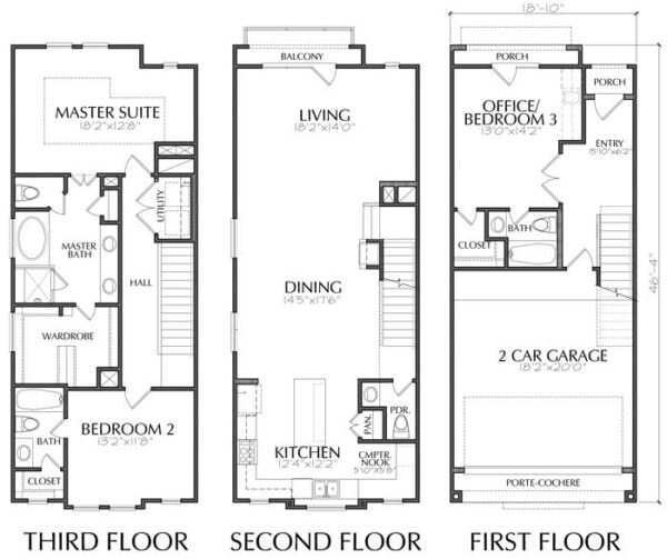 Townhouse Plan E0170 A1.3