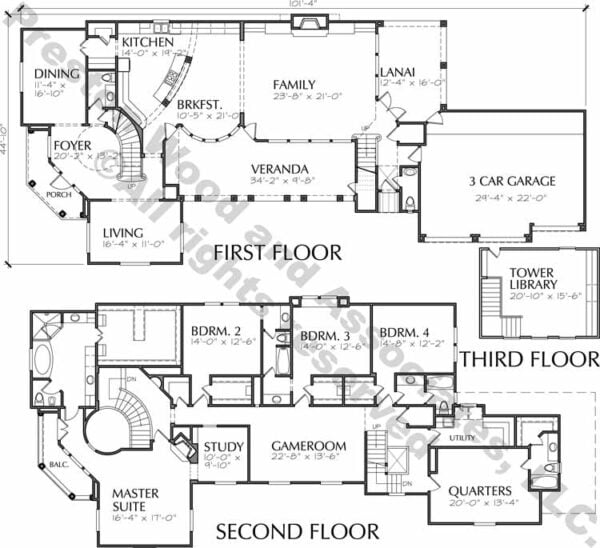 Two Story Home Plan C9061