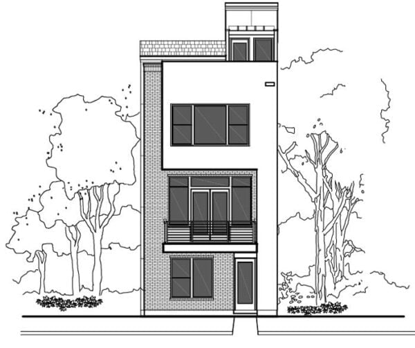 Townhouse Plan E2078 A2.1