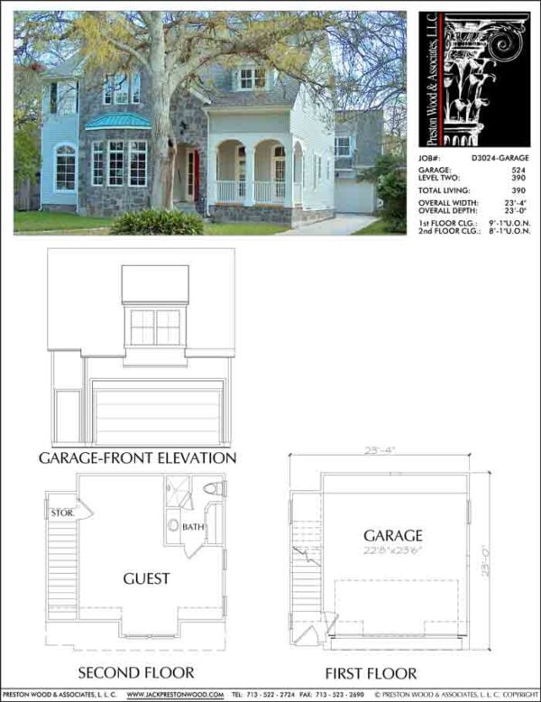 Two Story House Plan D3024