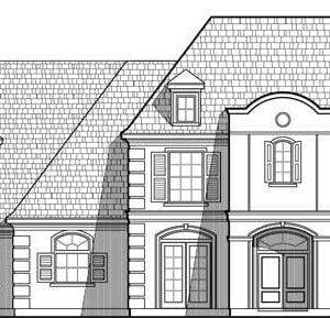 Two Story House Plan C6310