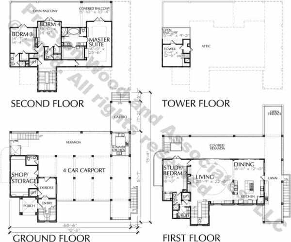 Coastal Style House Plan D4026