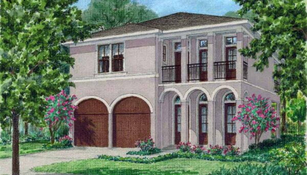 Two Story House Plan D5082