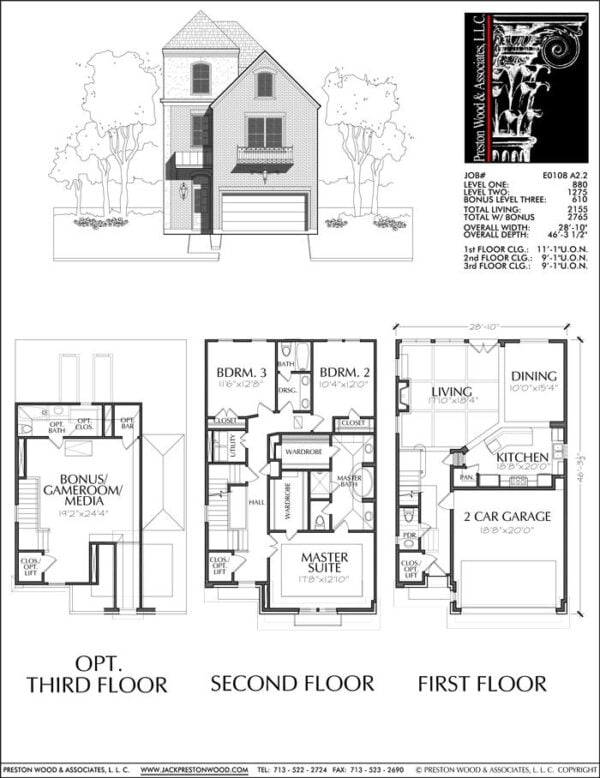 Townhouse Plan E0108 A2.2