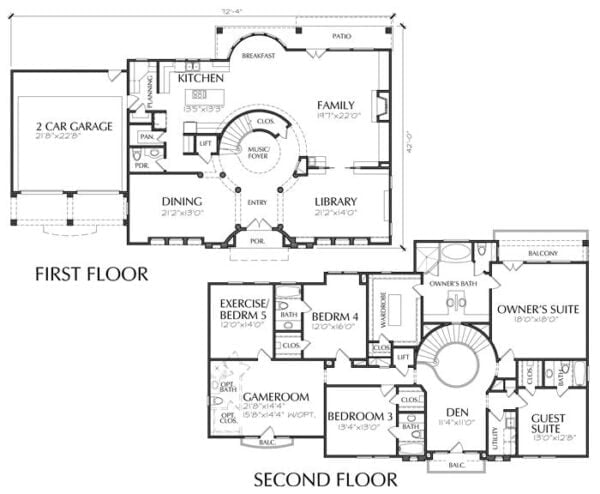 Two Story House Plan D0256